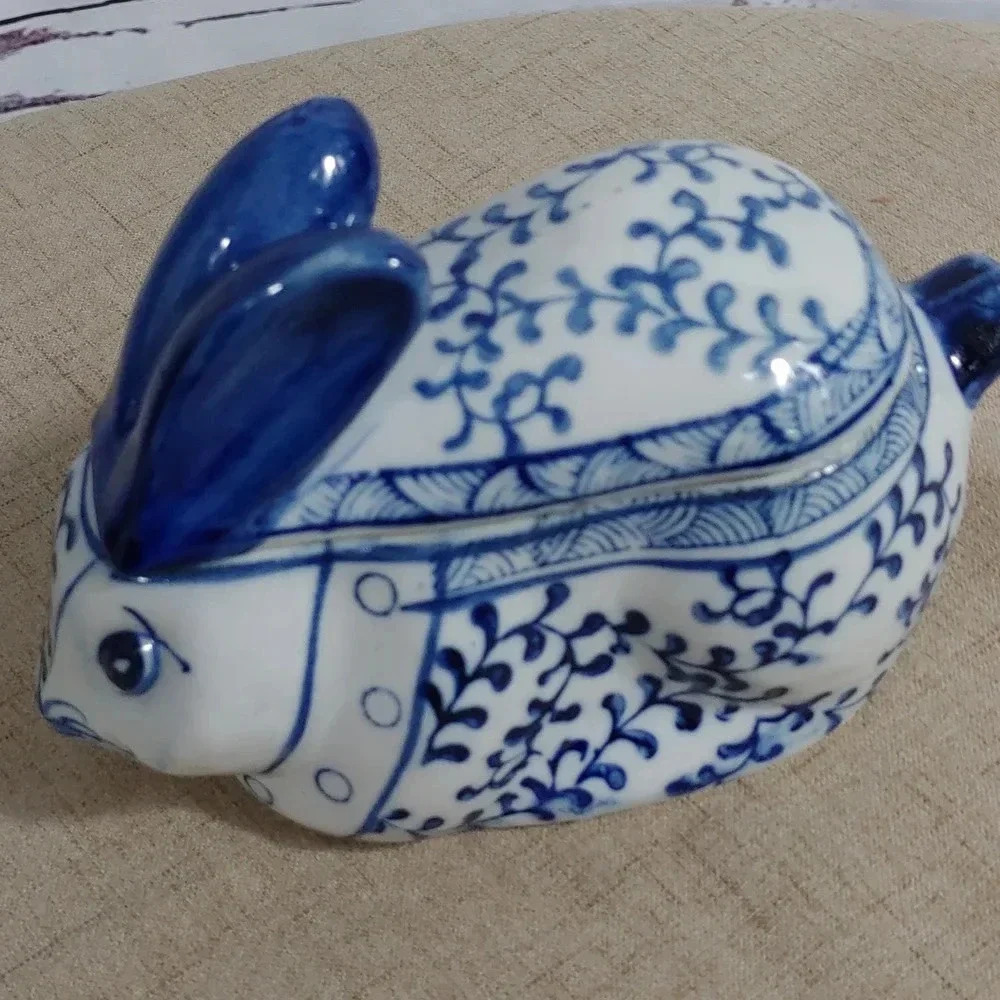 Antique trinket box was made in China but was purchased in Japan - Picture 2 of 6